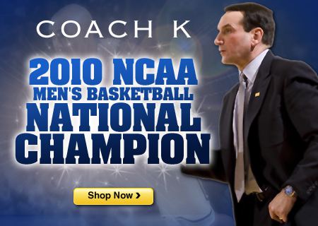 Coach K Duke 2010 NCAA Basketball Champions