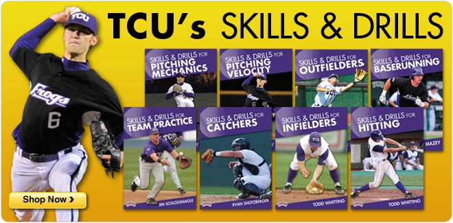 Baseball TCU Skills and Drills DVDs